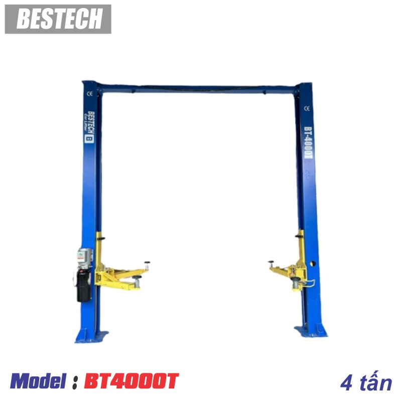 Cầu nâng 2 trụ giằng trên BESTECH BT4000T 4 tấn