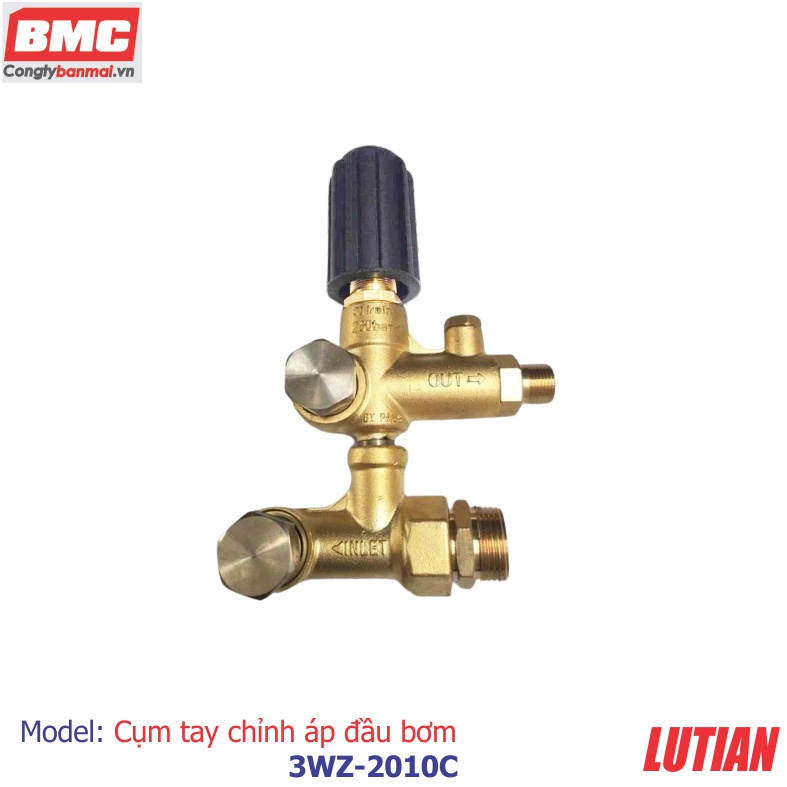 Cụm tay chỉnh áp đầu bơm Lutian 3WZ-2010.