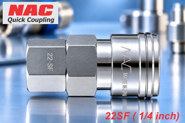 Cút nối nhanh NAC 22SF ren trong 1/4"