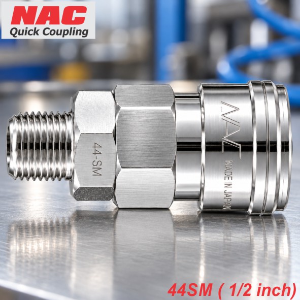 Cút nối nhanh NAC 44SM ren ngoài 1/2"
