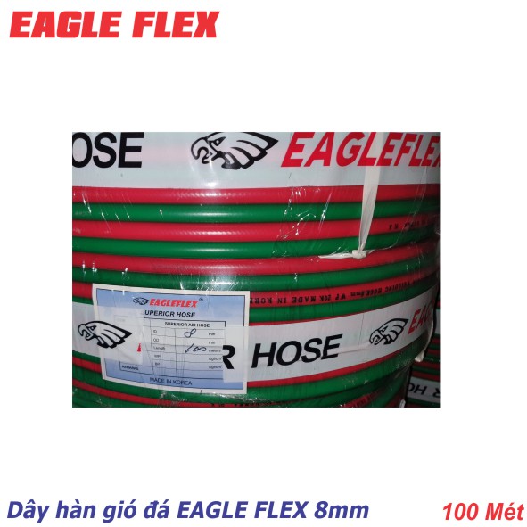 Dây hàn đôi oxy-gas EAGLE FLEX phi 8mm Hàn Quốc
