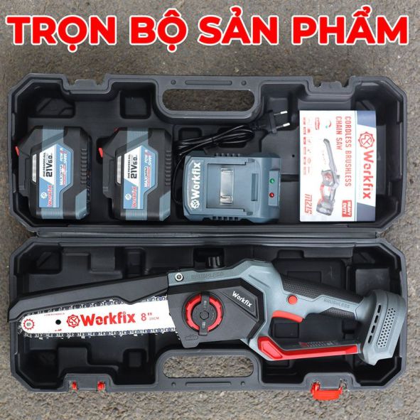 địa chỉ mua bán máy cưa xích chạy Pin Workfix WF-CS08BL