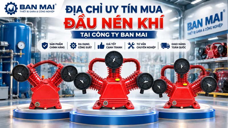 Địa chỉ mua đầu nén khí uy tín tại Công Ty Ban Mai