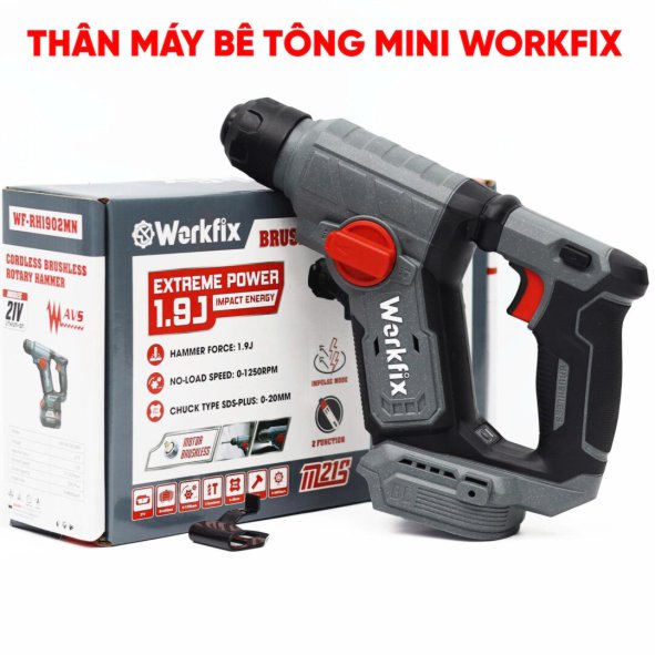 Địa chỉ uy tín mua máy khoan bê tông pin mini Workfix WF-RH1902MN