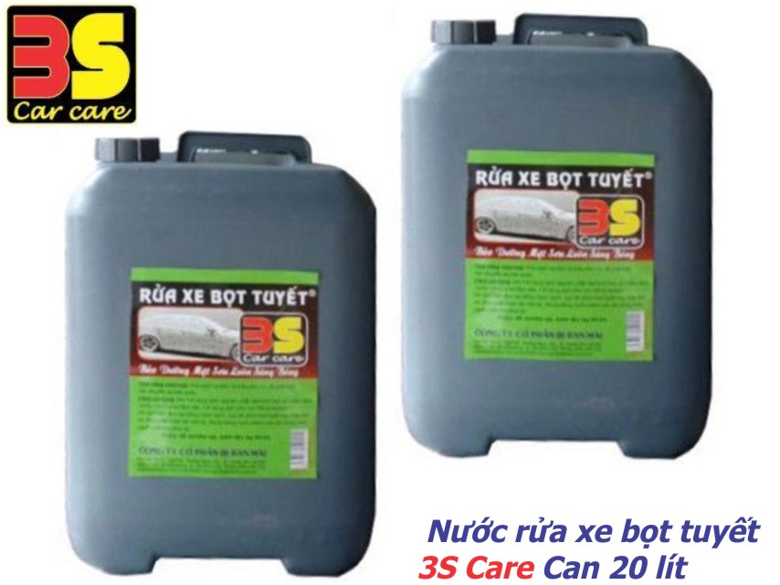 dung dịch rửa xe bọt tuyết 3S Care Can 20 lít