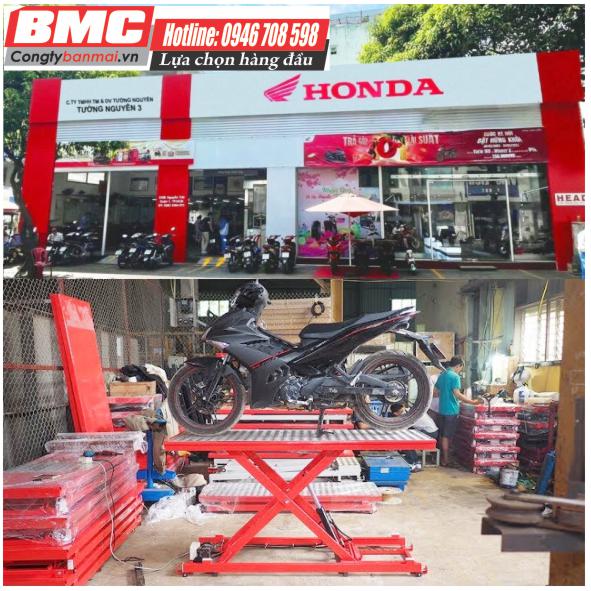 Hình ảnh bàn nâng xe máy âm nền BM-250-A