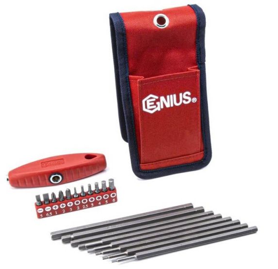 Hình ảnh bộ mũi vặn vít lục giác hệ mét 20 chi tiết Genius SB-220MH