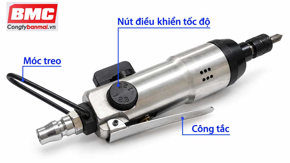 Hình ảnh cấu tạo súng xiết vít bằng hơi Topmax TP-5H