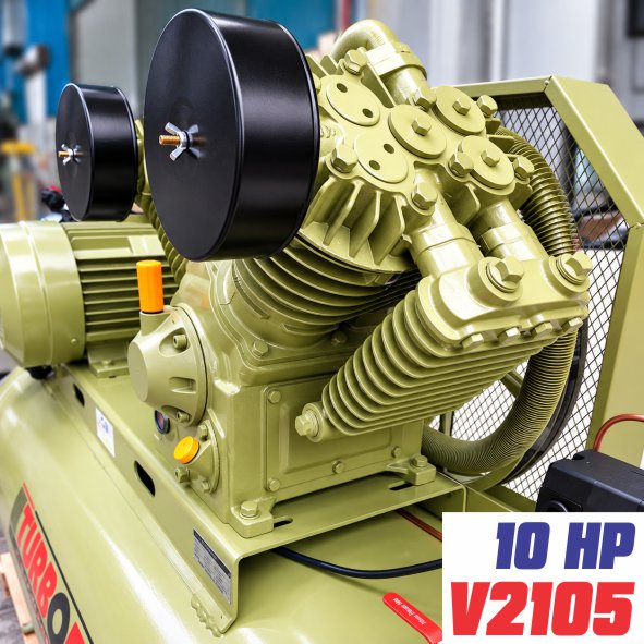 Hình ảnh đầu nén khí 2 cấp Turbor V2105