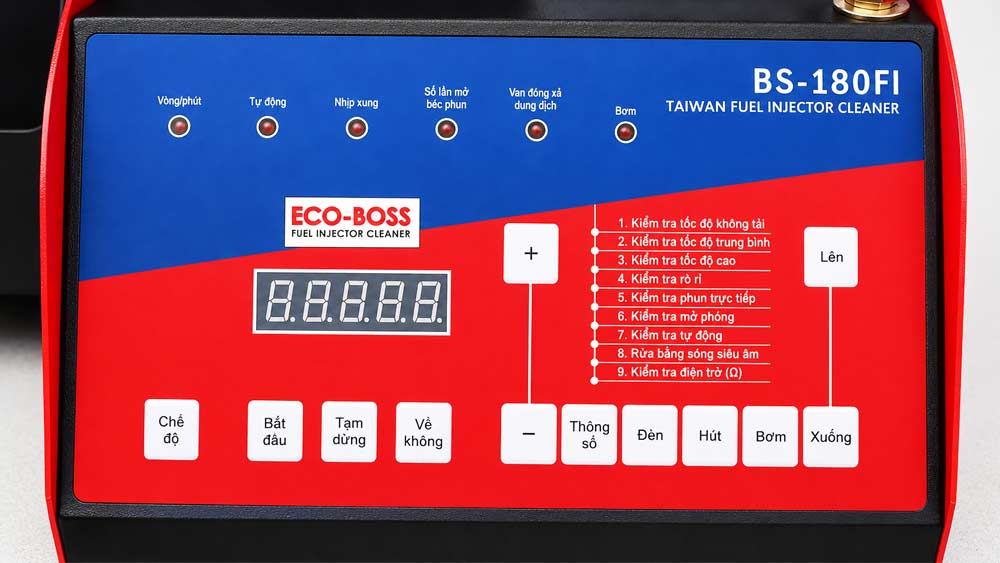 Hình ảnh mặt máy súc rửa béc phun BS-180FI