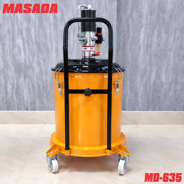 Hình ảnh máy bơm mỡ bò bằng hơi 35 lít Masada MD-635