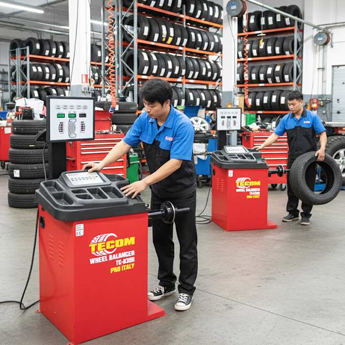 Hình ảnh máy cân bằng lốp TC-B308