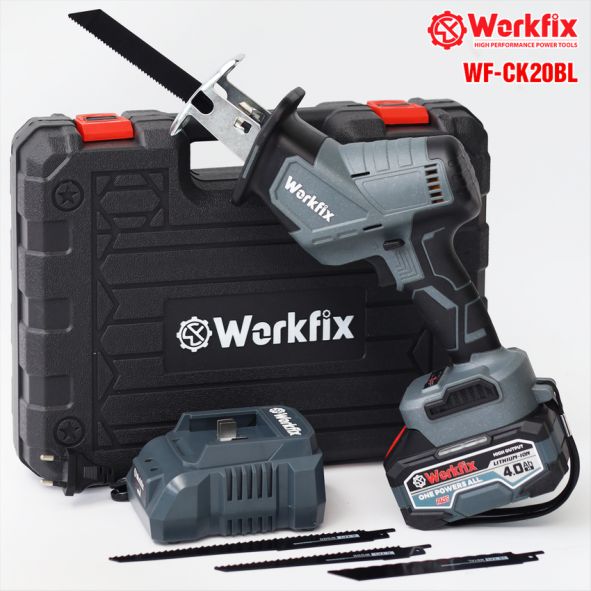 Hình ảnh máy cưa kiếm dùng Pin cầm tay Workfix WF-CK20BL