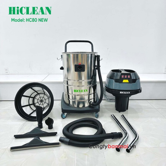 Hình ảnh máy hút bụi công nghiệp Hiclean HC-80 new