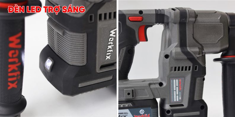 Hình ảnh máy khoan bê tông Pin Workfix WF-RH2203PRO