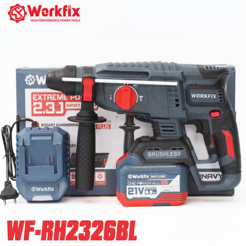 hình ảnh máy khoan bê tông pin Workfix WF-RH2326BL