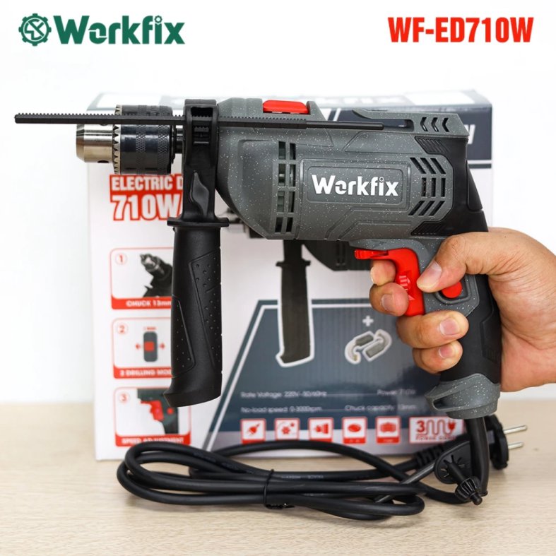 Hình Máy khoan điện 710w Workfix WF-ED710W 