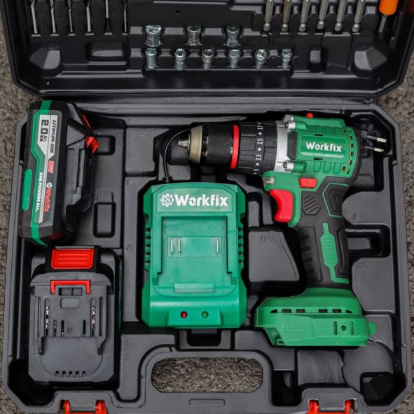Hình ảnh máy khoan Pin cầm tay Workfix WF-ID2110BL