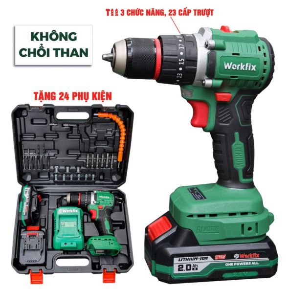 Hình ảnh máy khoan Pin Workfix WF-ID2110BL 10mm