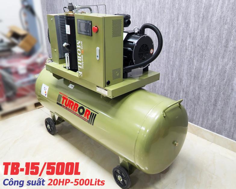 Hình ảnh máy nén khí trục vít di động TurBor TB-15/500L công suất 20HP