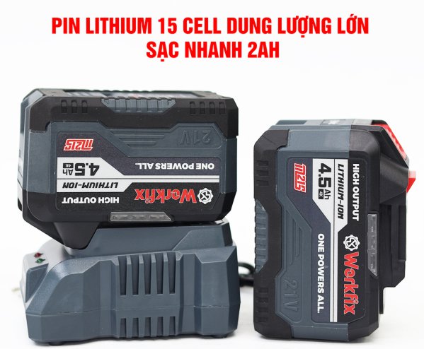 Hình ảnh Pin máy siết bu lông Pin Workfix WF-IW780N