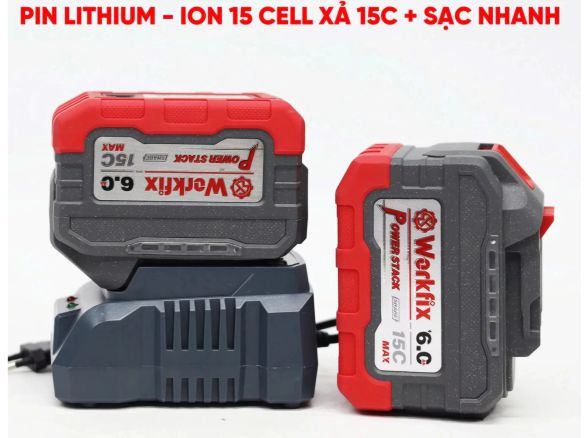 Hình ảnh Pin + sạc của máy siết bu lông WF-IW2350PRO