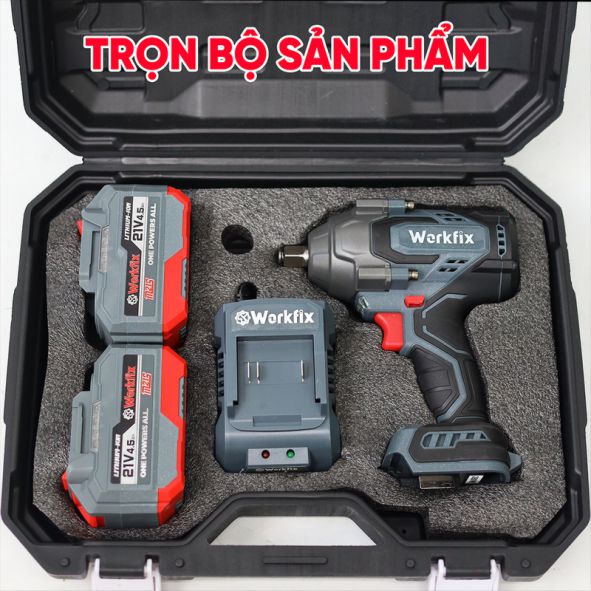 Hình ảnh máy siết bulong dùng pin Workfix WF-IW1100N