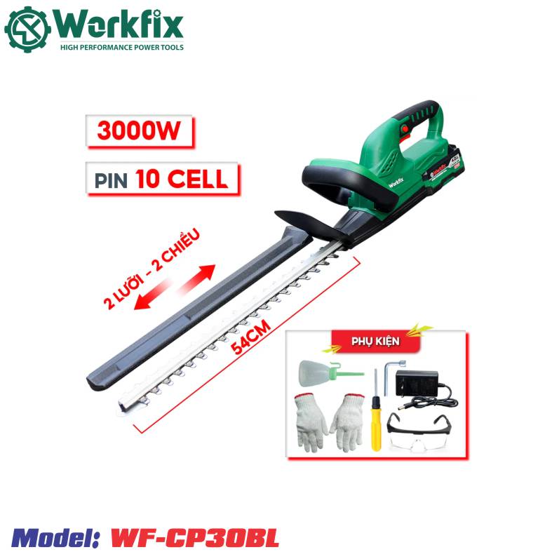 Kéo cắt cành chạy Pin Workfix WF-CP30BL