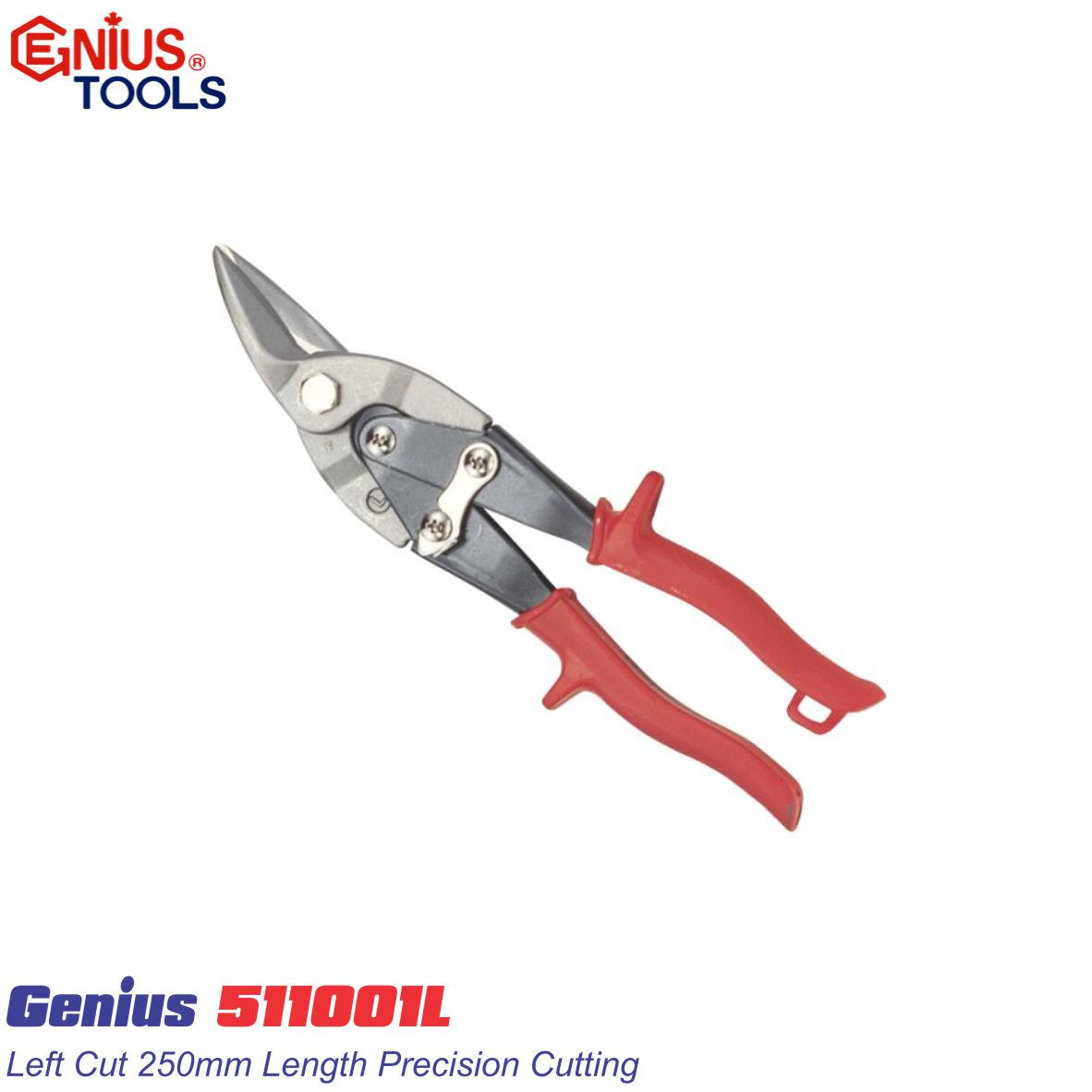 Kéo cắt tôn mũi cong trái Genius 511001L