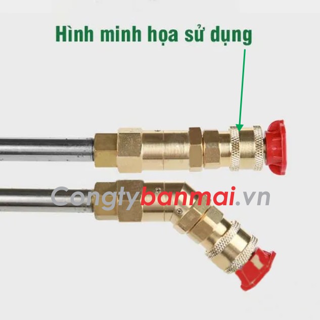 khớp nối đầu súng phun rửa xe 1/4 inch