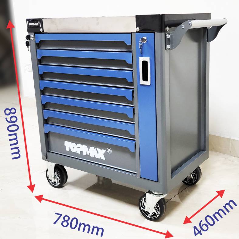 Kích thước tủ chứa đồ nghề 9 ngăn Topmax BM-RC24