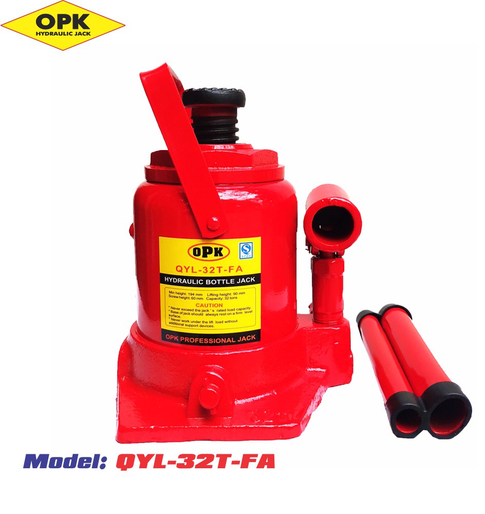 Kích con đội thủy lực 32 tấn lùn  QYL-32T-FA