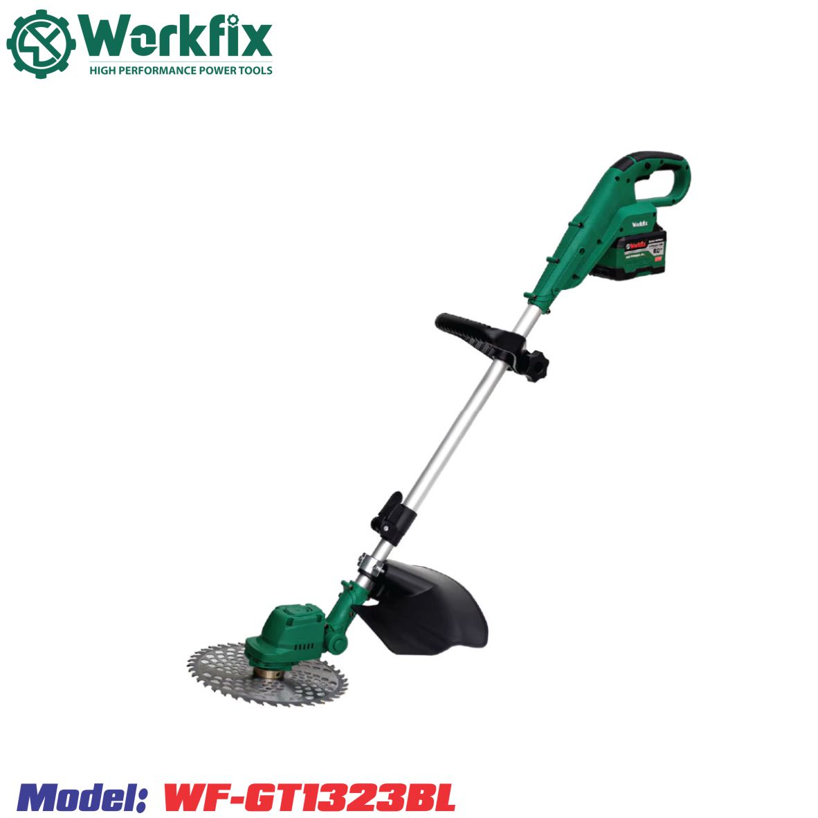 Máy cắt cỏ chạy Pin Workfix WF-GT1323BL ( Pin + sạc )