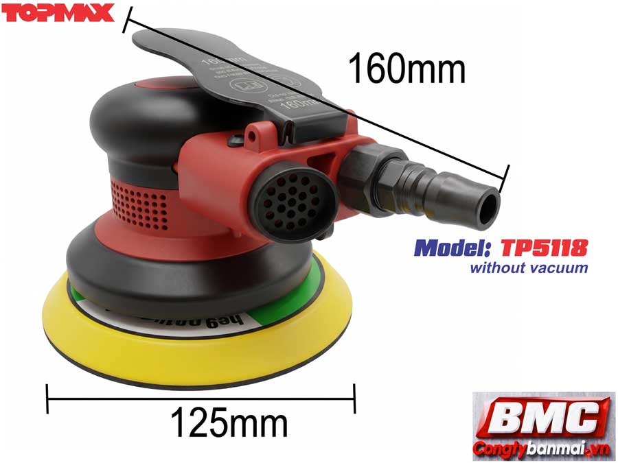 Máy chà nhám rung hơi Topmax TP5118 5 inch