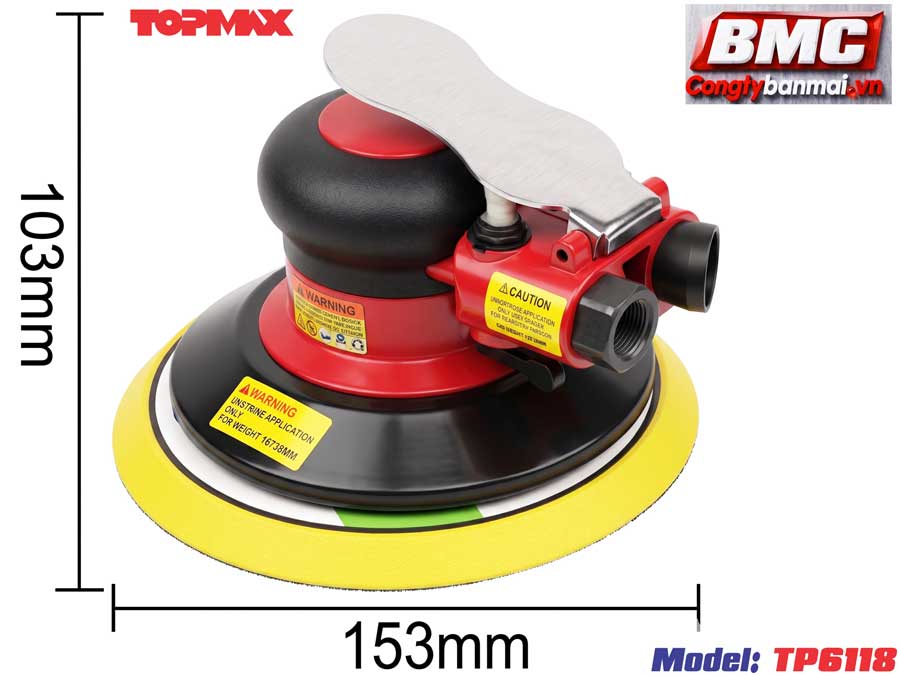 Máy chà nhám rung hơi Topmax TP6118, 6 inch