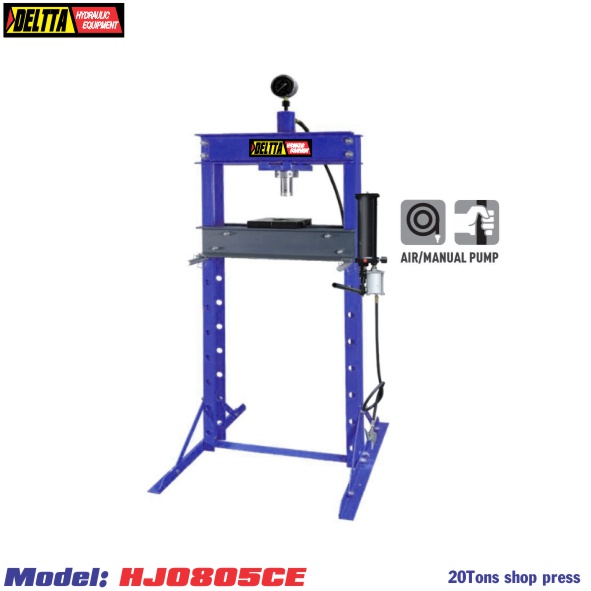 Máy ép thuỷ lực 20 tấn dùng khí nén HJ0805CE