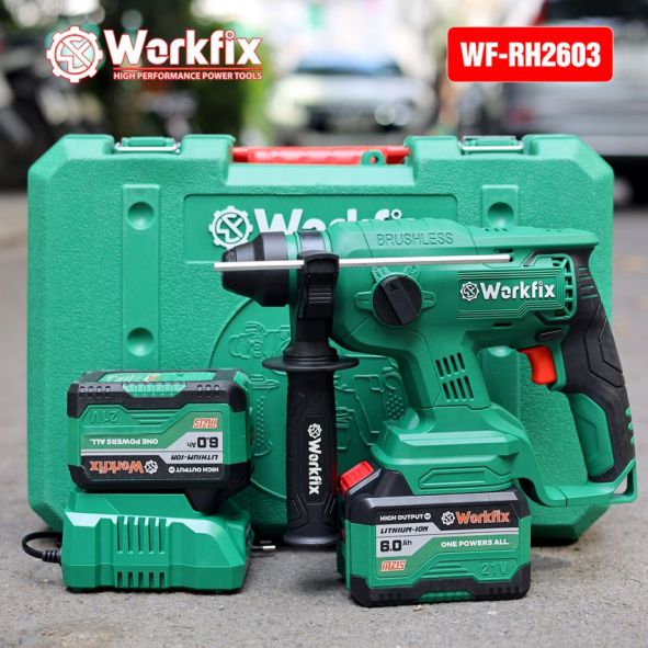 Máy khoan bê tông cầm tay dùng Pin Workfix WF-RH2603