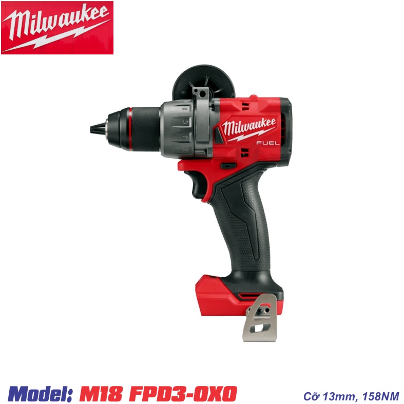 Máy khoan động lực dùng pin 18V Milwaukee M18 FPD3-0X0