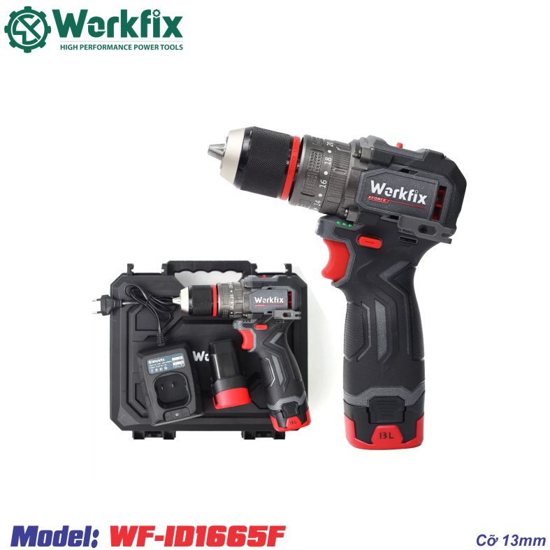 Máy khoan pin 3 chức năng Workfix WF-ID1665F
