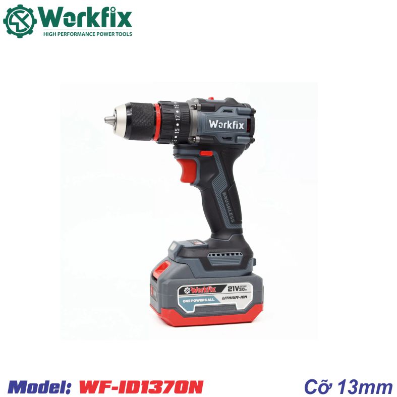 Máy khoan Pin cầm tay Workfix WF-ID1370BL cỡ 13mm