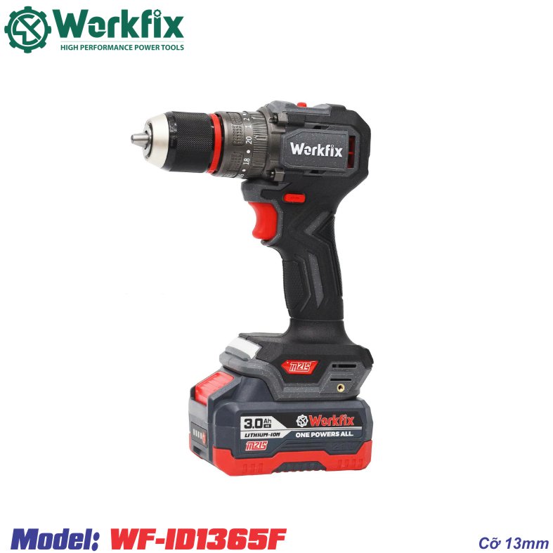 Máy khoan pin Workfix 13mm WF-ID1365F