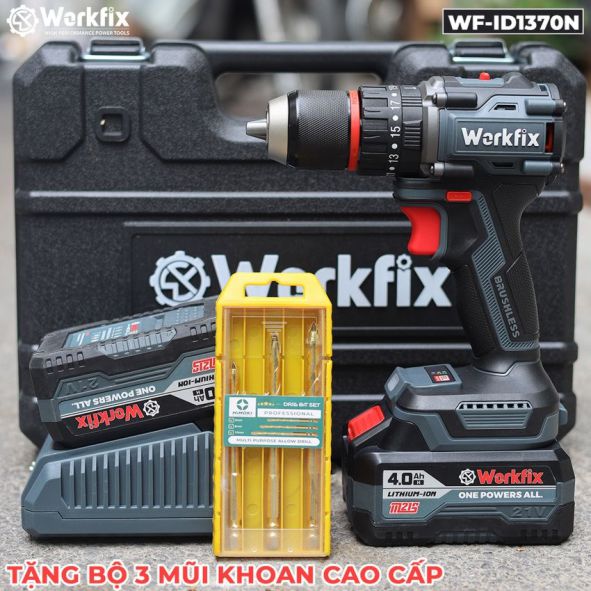 Máy khoan Pin Workfix WF-ID1370BL 