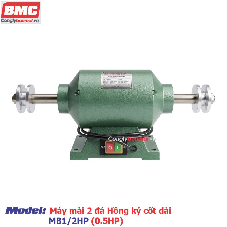 Máy mài 2 đá Hồng Ký MB1/2HP (0.5HP) cốt dài