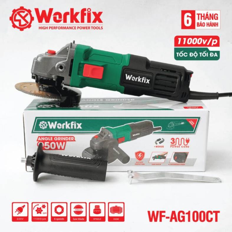 Máy mài góc cầm tay dùng điện Workfix WF-AG100CT