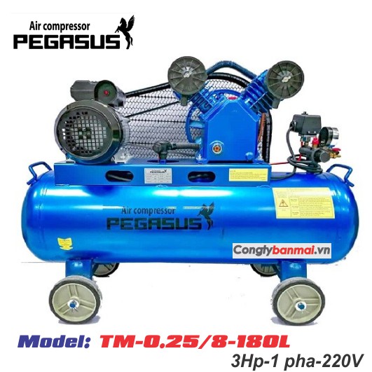 Máy nén hơi Pegasus 3HP TM-V-0.25/8-180L(220V)