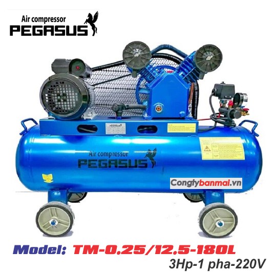 Máy nén hơi Pegasus 3HP TM-V-0.25/12.5-180L(220V)