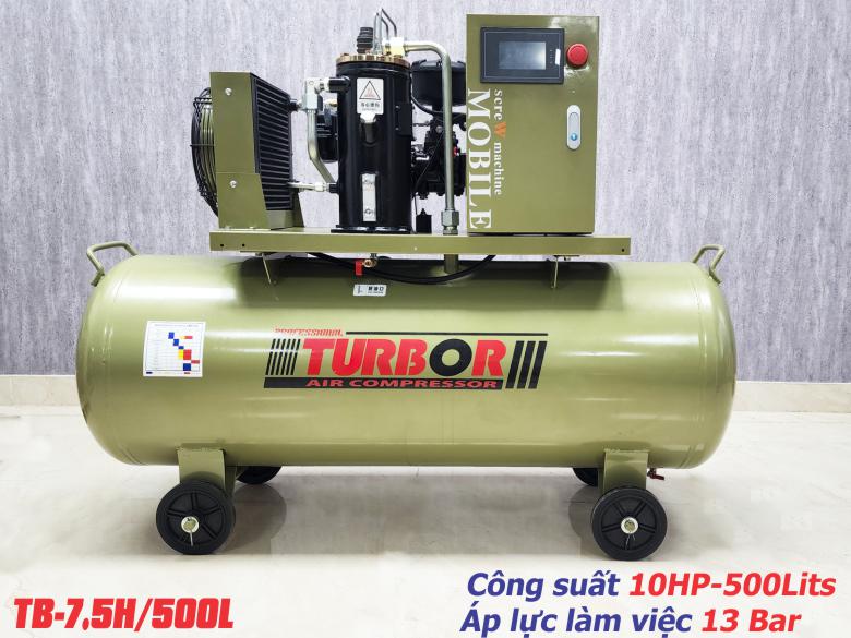 Máy nén hơi trục vít di động TurBor TB-7.5H/500L 10HP