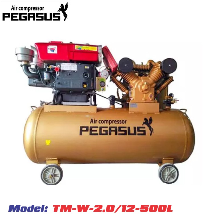 Máy nén khí đầu nổ diesel Pegasus 500L-20HP
