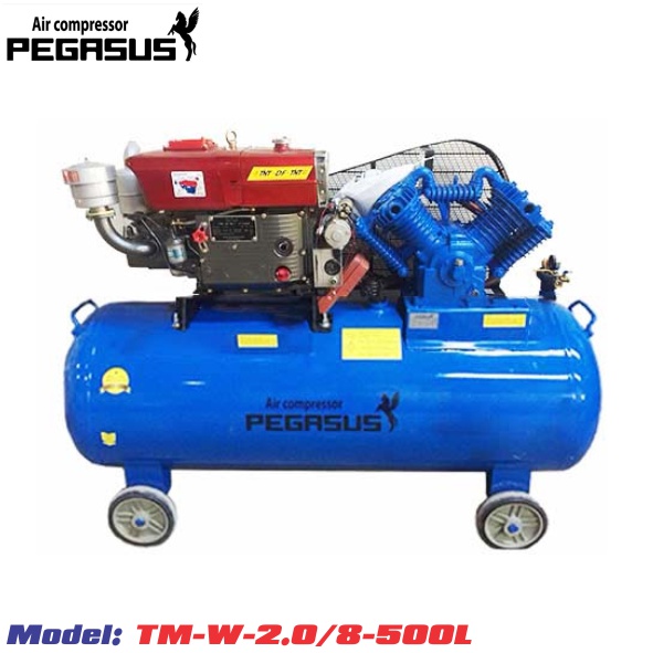 Máy nén khí diesel 8bar-500L-20HP