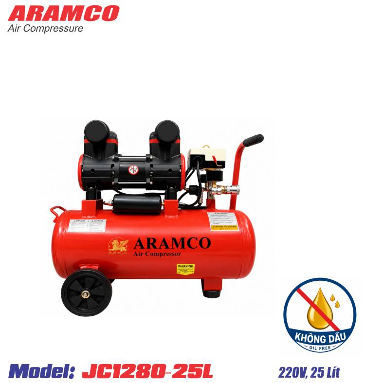 Máy nén khí không dầu Aramco JC1280–25L